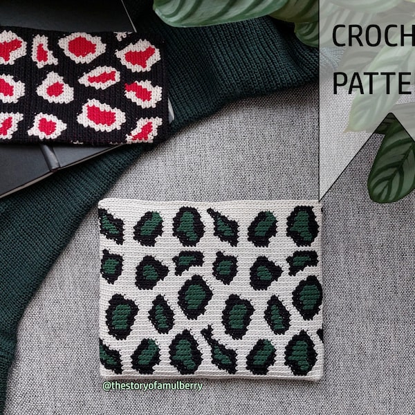 Animal Print Crochet Pattern / Tapestry Crochet Bag Pattern / Modern Crochet Bag Pattern