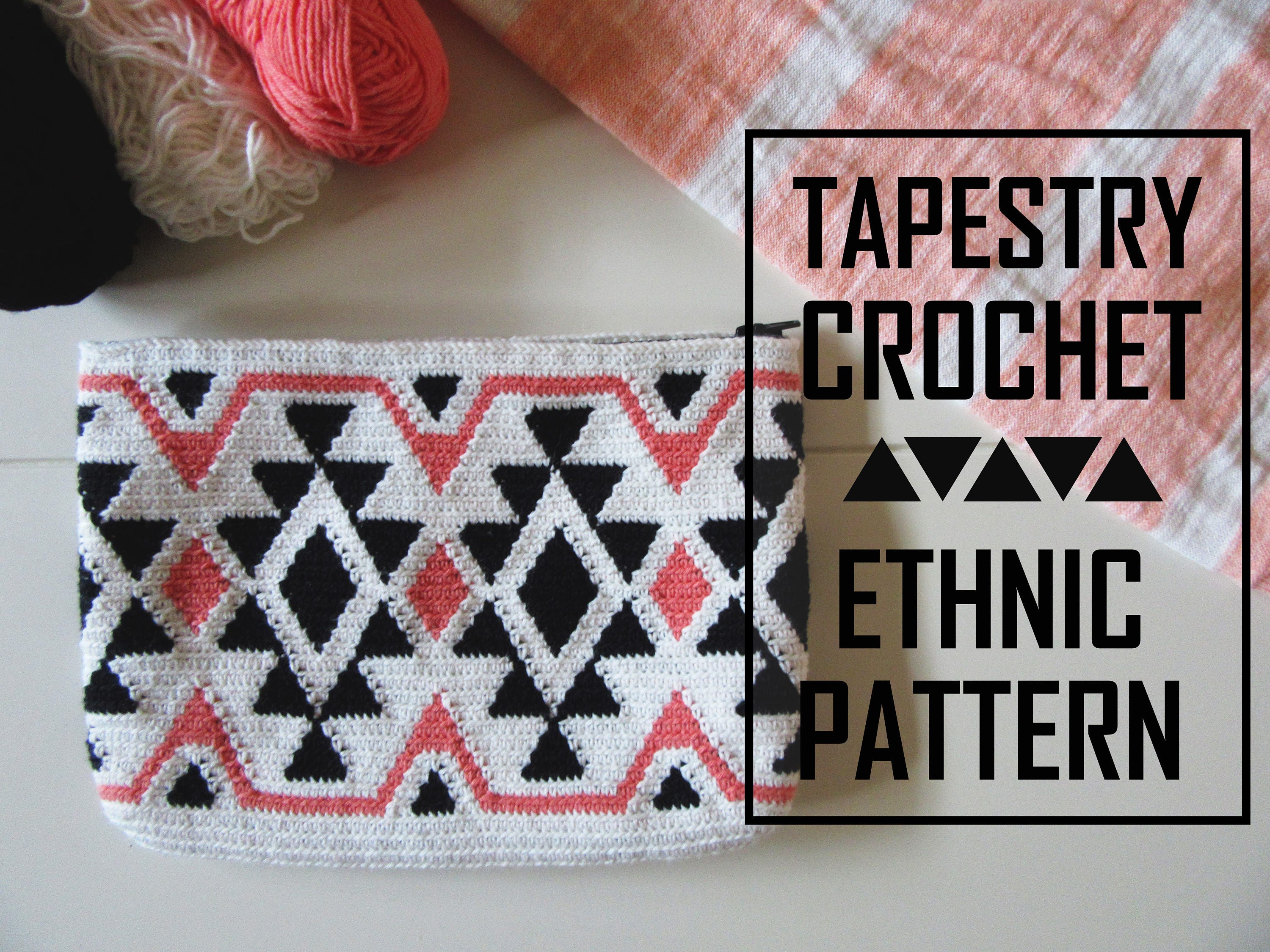 Ethnic Tapestry Crochet Bag / Tapestry Crochet Pattern / Crochet Bag