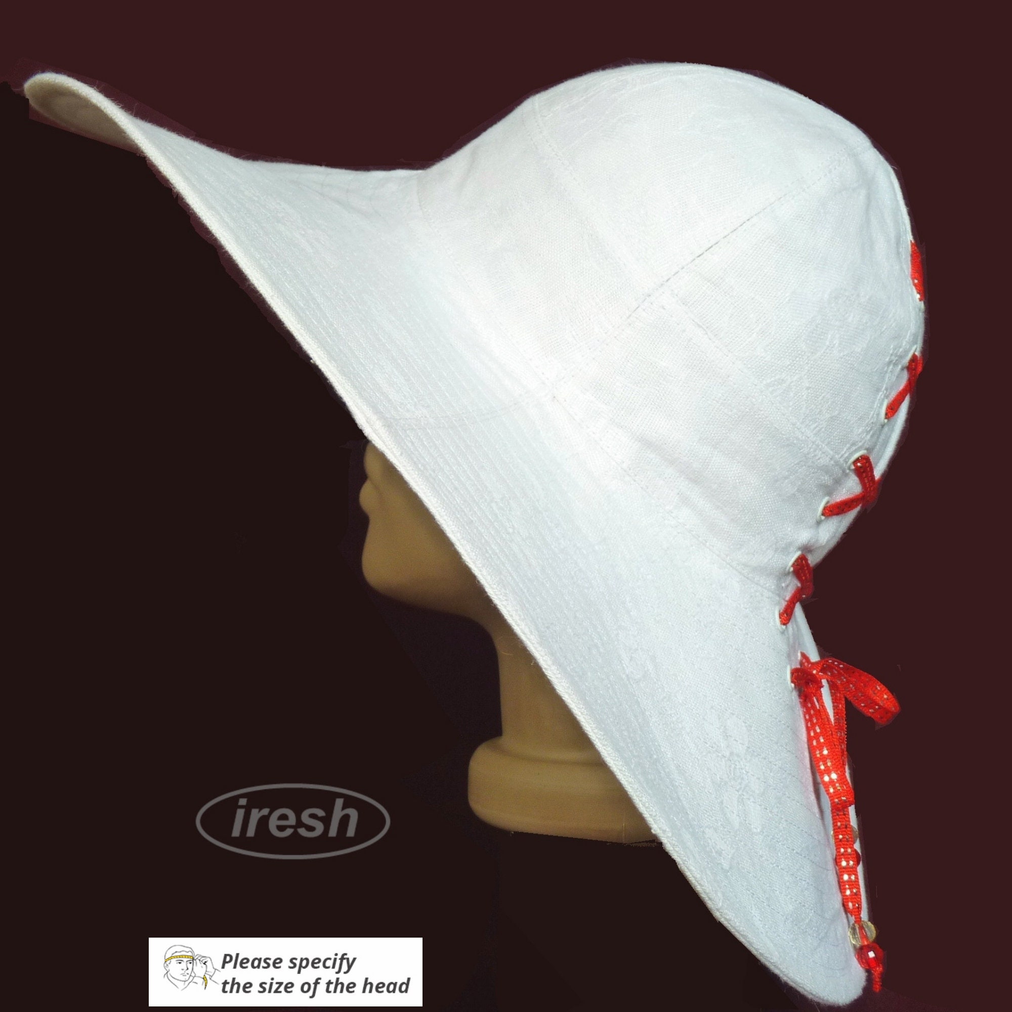 White widebrimmed hat Women
