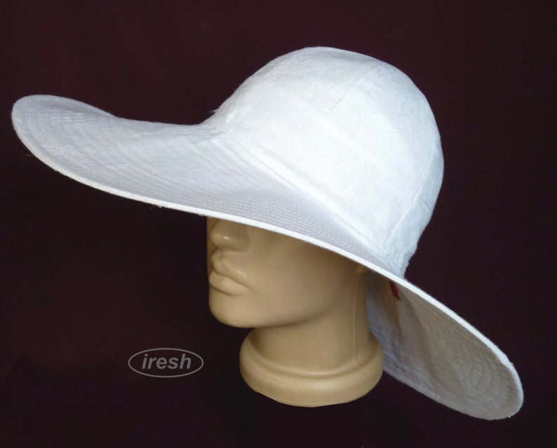 White widebrimmed hat Women