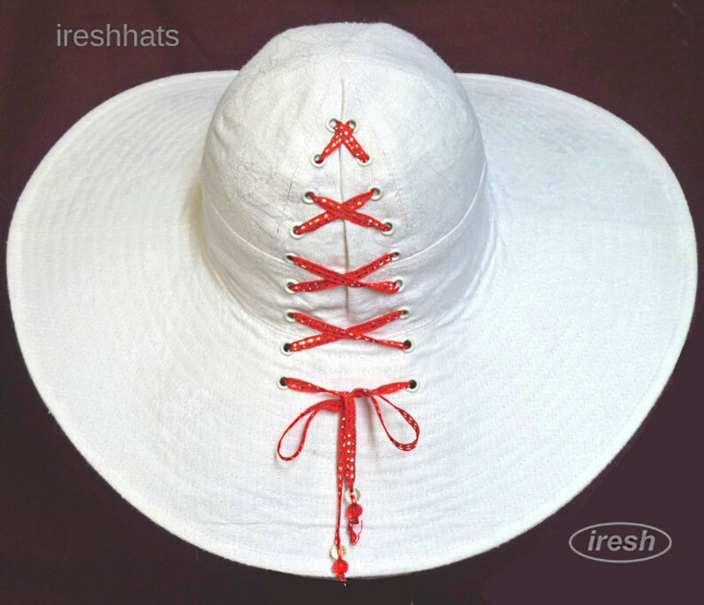 White widebrimmed hat Women