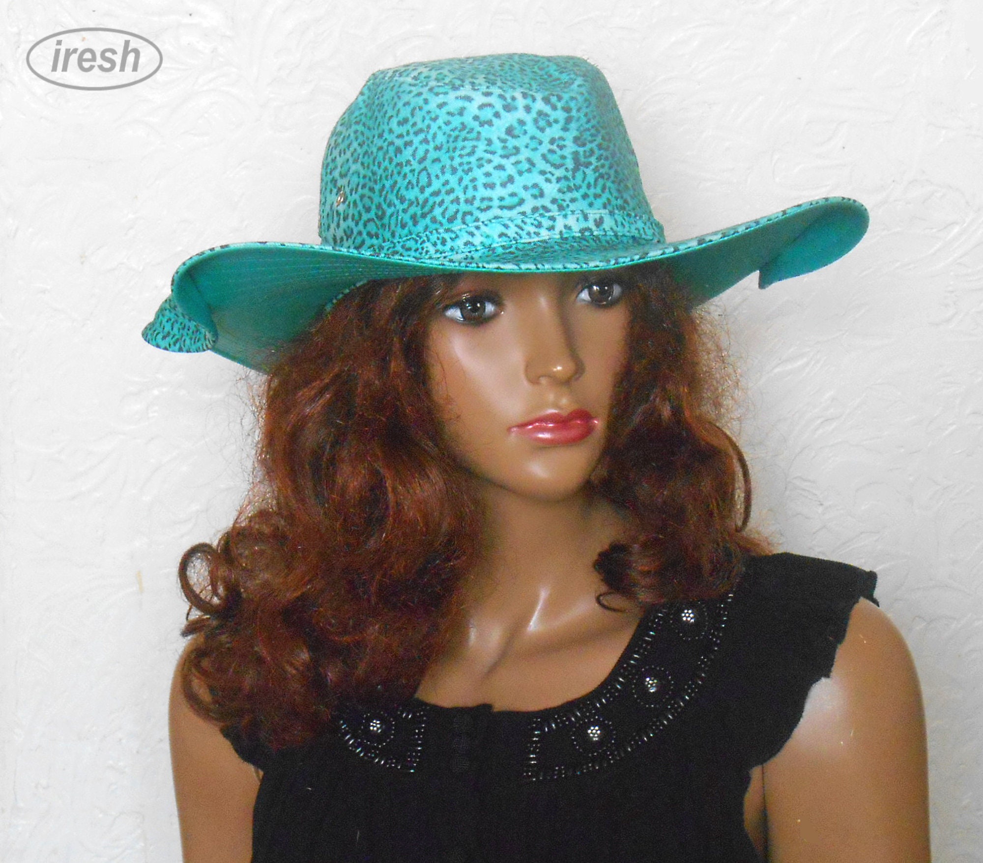 Women's Cowboy Hat Summer Women's Sun Hats Green Etsy UK
