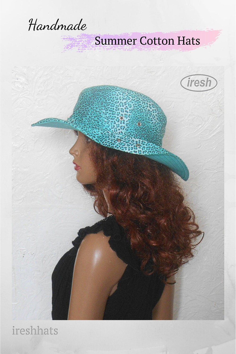 Women's Cowboy Hat Summer Women's Sun Hats Green Etsy