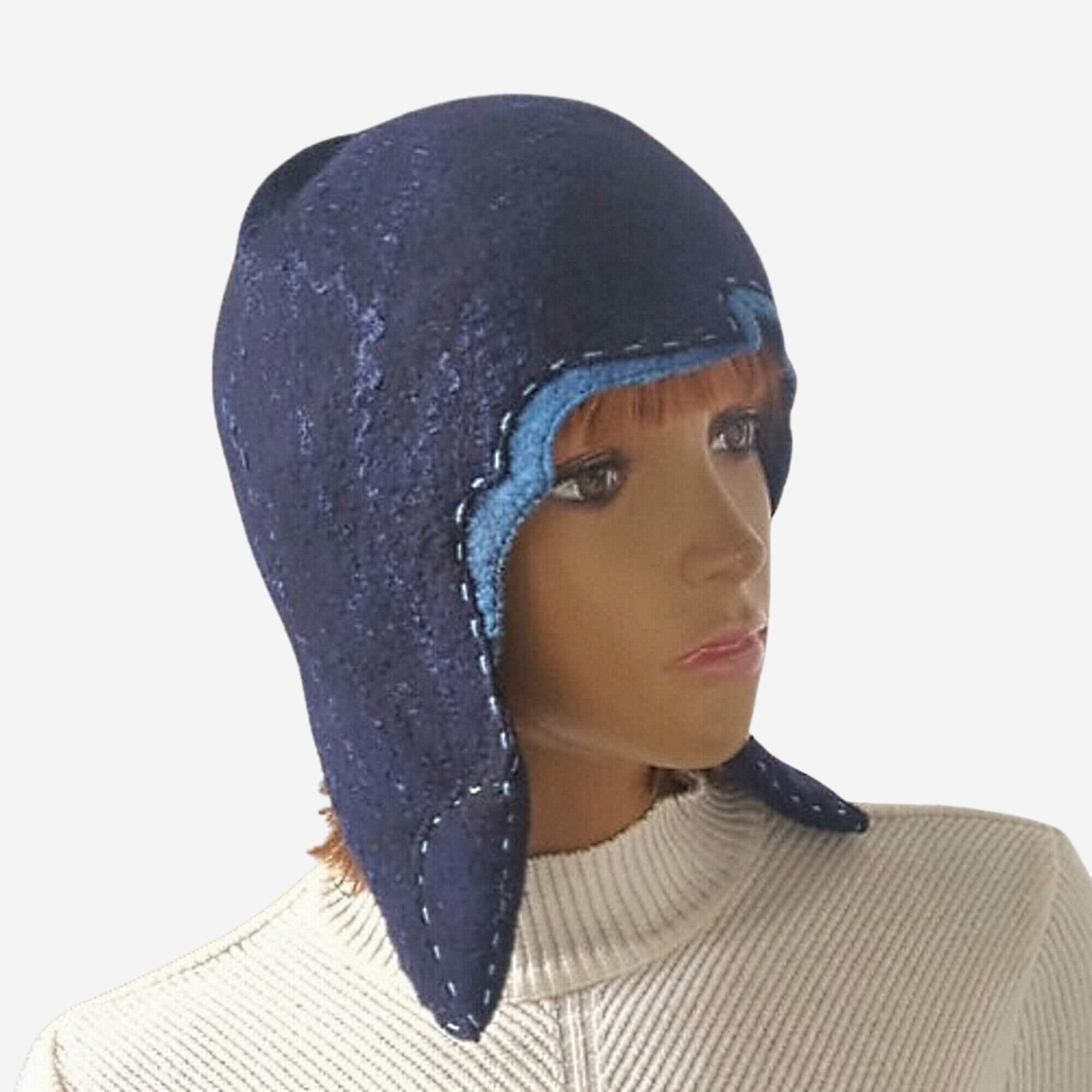 COMFORTABLE REASON / FLEECE EAR FLAP / BLUE | S