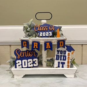 Class of 2023 Graduation Tiered Tray Set image 1