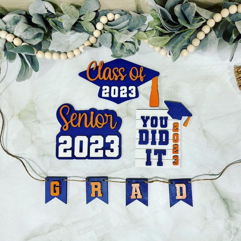 Class of 2023 Graduation Tiered Tray Set image 8