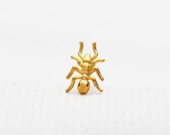 Ant Stud, Threadless Flat Back Earring, Minimalist Style, C-SS1011
