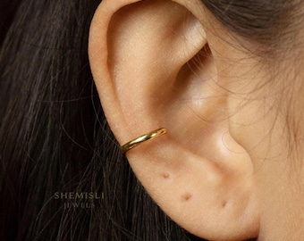 Thin Band Ear Cuff, Conch Earring, Minimalist Style, C-SF001