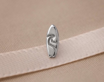 Surfboard Stud, Threadless Flat Back Earring, Minimalist Style, C-SS1430