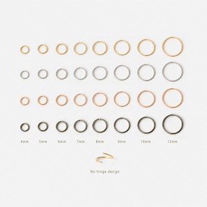 Créole fine, boucle d'oreille Huggies, style minimaliste, C-SH284 SH292