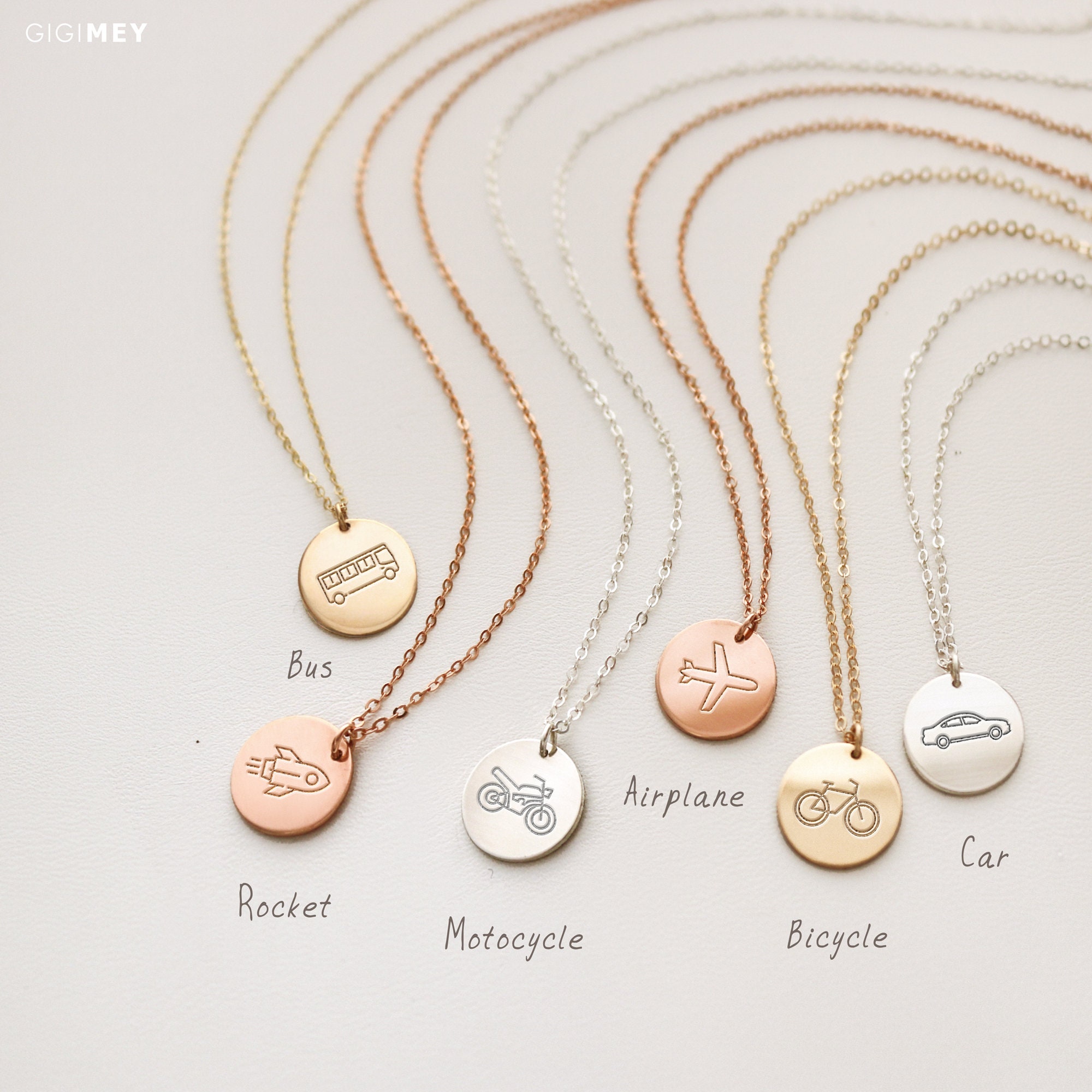 Vehicle Necklace Transportation Transit Jewelry Plane Etsy