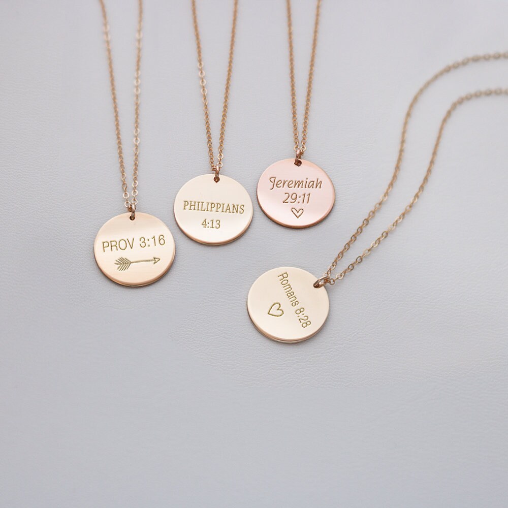 Scripture necklaces best sale pendants