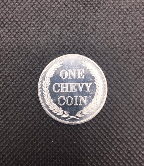Vintage Chevrolet collectible advertising coins from 1960’s, “One Chevy Coin” Father's Day Gift, Chevy Lover Il_570xn