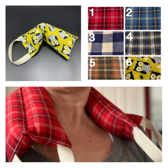 Hot cold pack flannel fabric bag with handle, neck wrap, foot warmer, get well gift, microwave heat, EMPTY, fillable, washable, 2 sizes Il_570xn