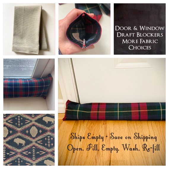 Empty Door Draft Blocker, Choose Custom Size, Door Draft Stopper