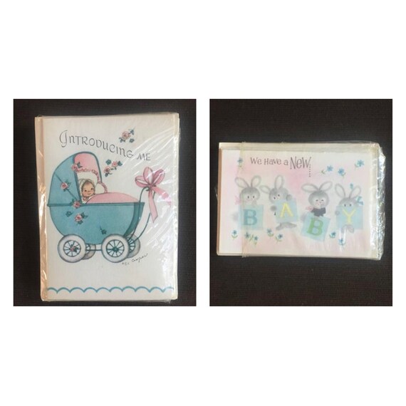20 Pieces Wedding Congratulations Bod Bless You and Baby 1950s Greeting Cards Ephemera