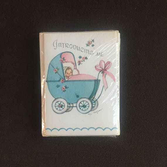 vintage birth announcements