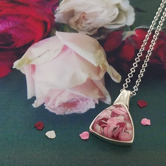 Flower Petal Jewelry Memorial Jewelry Wedding Jewelry Etsy