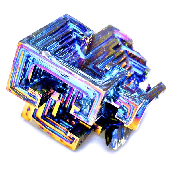 German BISMUTH Crystal 10 - 20 Gram Lab Grown Rainbow Bismuth Crystal Jewelry Grade Specimen Element 83 [ Bi ] Free USA Shipping!