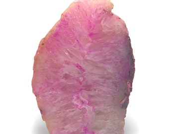 Rock Lamp Agate Geode Lamp Pink Dyed Display Specimen Unique Gift FREE USA SHIPPING! AL10