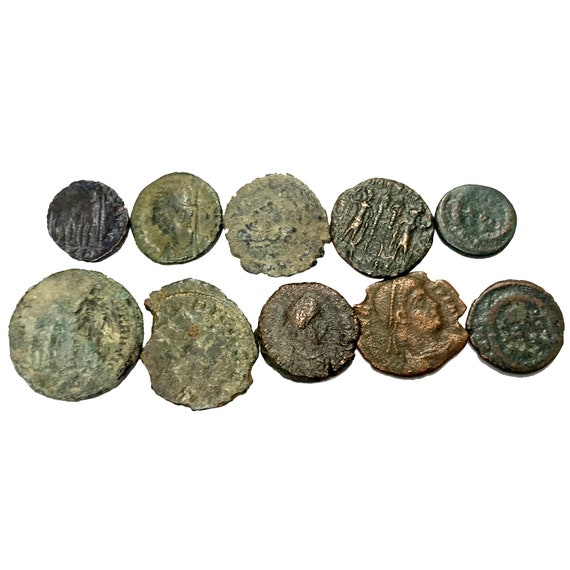 古代ローマの青銅貨10枚（鑑定書付き）: ジュエリー製作用品 - Etsy 日本