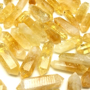 Brazil Citrine Point Double Terminated Crystal Random Selection FREE USA SHIPPING image 4