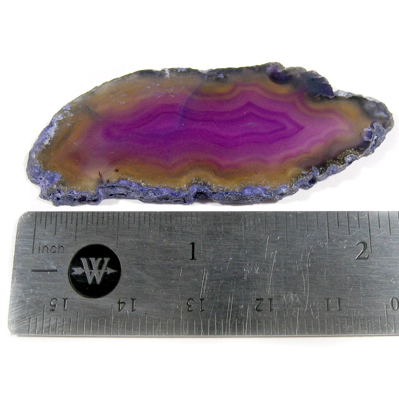 10 Coloured Agate Slices Geode Polished Slabs Brazil Agate Slice Random Selection Mix Colours FREE USA SHIPPING image 5