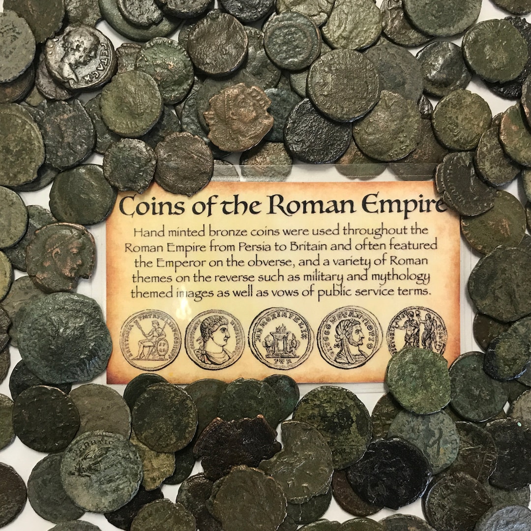 古代ローマの青銅貨10枚（鑑定書付き）: ジュエリー製作用品 - Etsy 日本