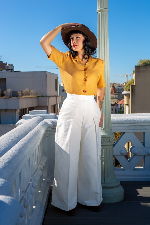 Organic Cotton Pants/1940s Women 