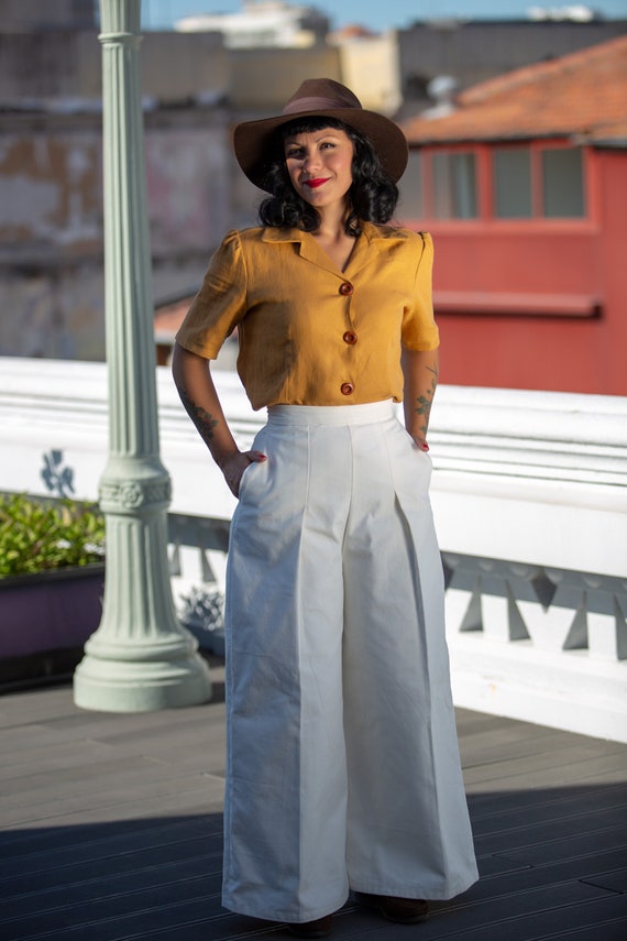 Organic Cotton Pants/1940s Women 