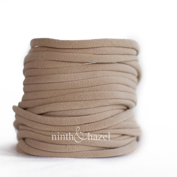 Nylon Headbands, Nylon Headbands Wholesale, Nylon Baby Headbands, Nylon Elastic, Headbands, Skinny Headband, Nude, Tan, Beige, Cream