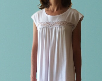 Mornington Organic Cotton Nightgown - White