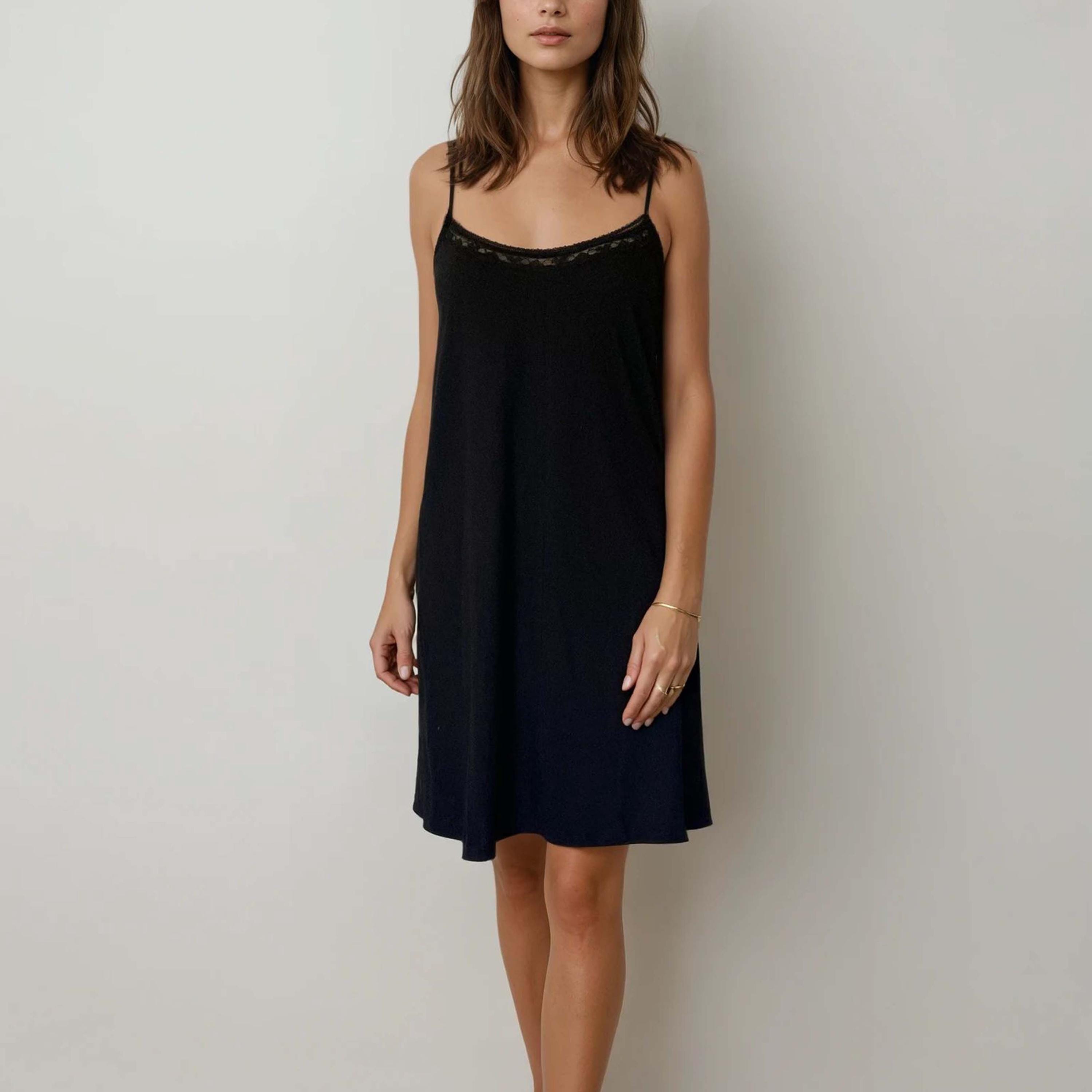 Cocos Organic Cotton Slip - Black