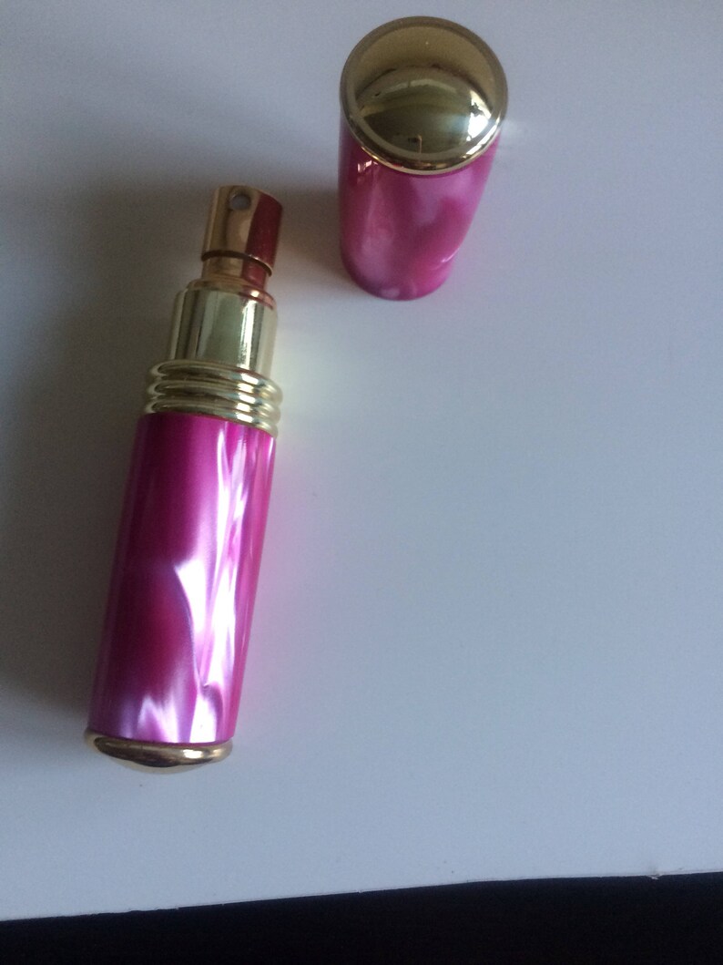 Bespoke Handturned handmade acrylic perfume/aftershave gold atomiser perfume bottle great gifts image 3