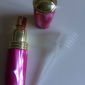 Bespoke Handturned handmade acrylic perfume/aftershave gold atomiser perfume bottle great gifts image 1