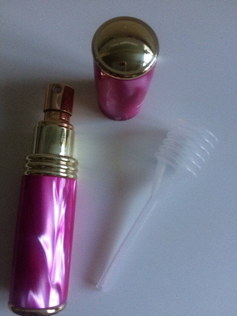 Bespoke Handturned handmade acrylic perfume/aftershave gold atomiser perfume bottle great gifts image 1