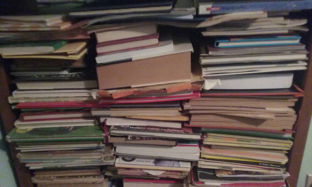 Flat Rate Box Full of Books, Book Pages, Book Covers, Random Pages ...