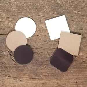 Blank Dye Sublimation Refrigerator Magnets - 2 Shapes Available - A Great Gift for Family and Friends and a Fun Craft Project!