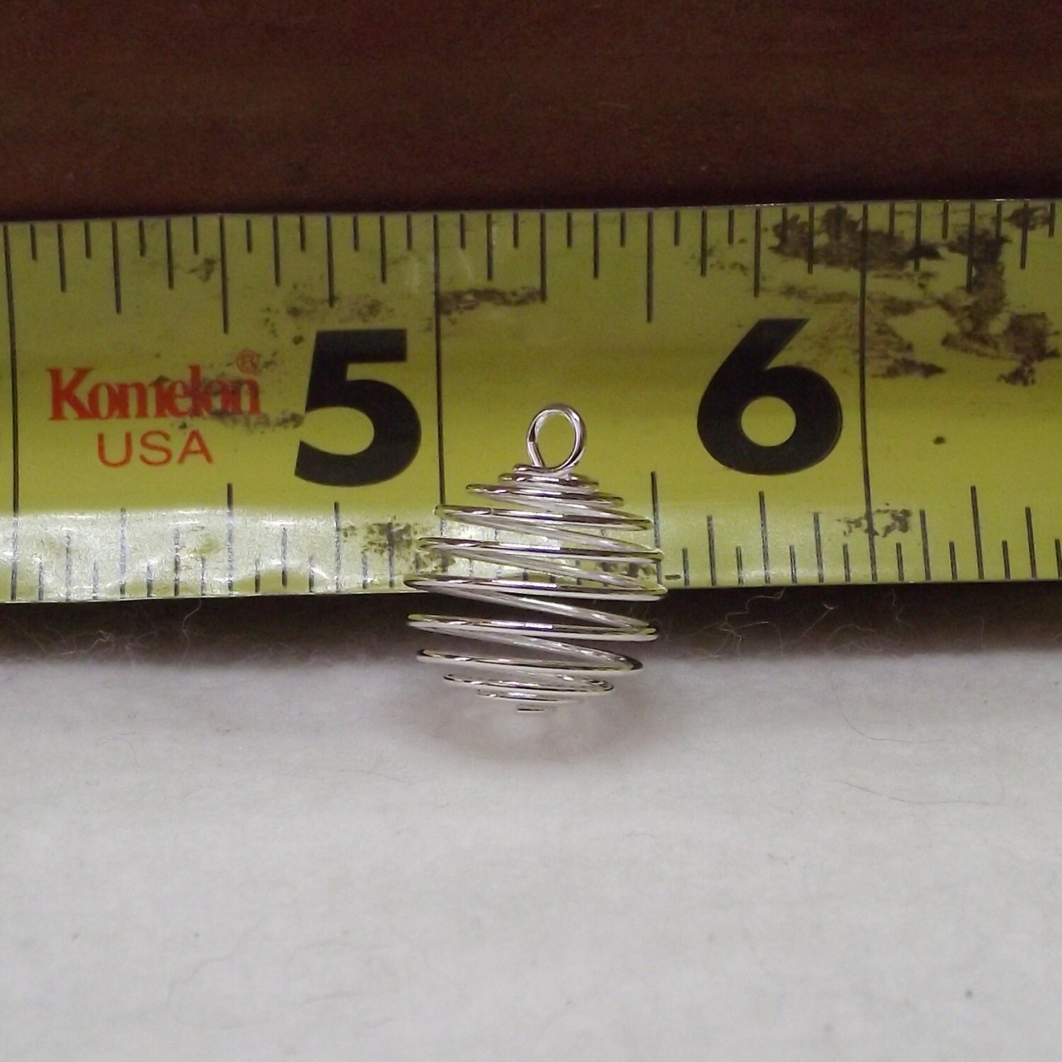 Small Silver Wire Spiral Cages to Make Your Own Stone or Bead Etsy