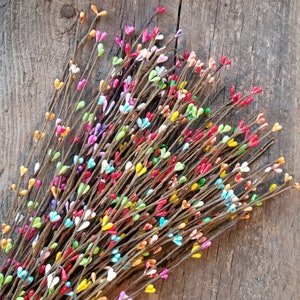 3 Burgundy Cream 14 Inch Pip Berry Picks Sprays Stems, Country Primitive  Farmhouse Craft Supply, Floral Arrangement Woodworking Supply 