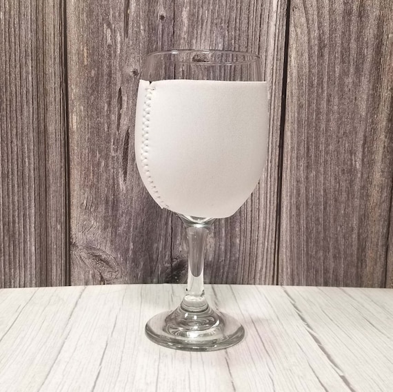 Dye Sublimation Blank Wine Glass Koozie 4 1/2 Wide X 3 Etsy