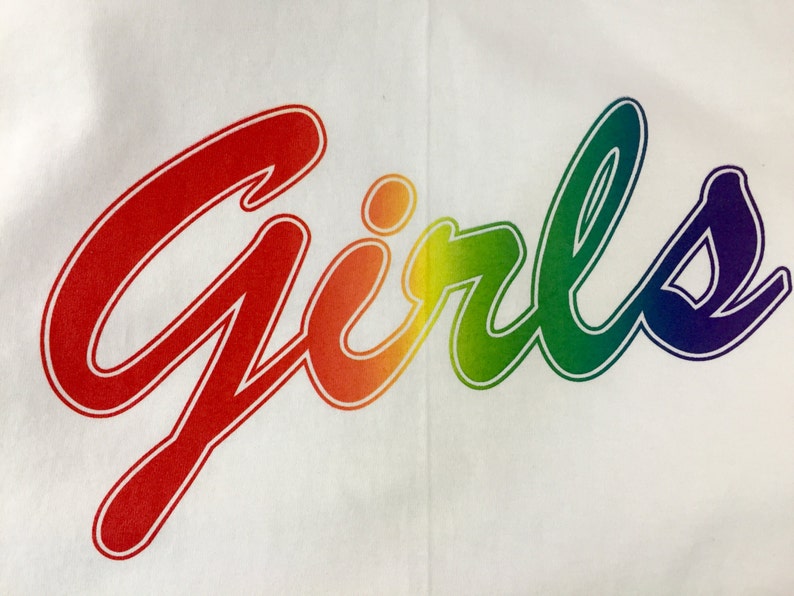 Rainbow Printed Girls T-Shirt l Girls T-Shirt from Friends l Women’s Graphic Tees l Girls Shirt l Friends l 90s Tee l Vintage Tee 