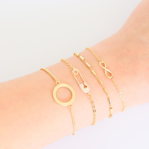 Bracelets femme,bracelet Infinity,  bracelet épingle