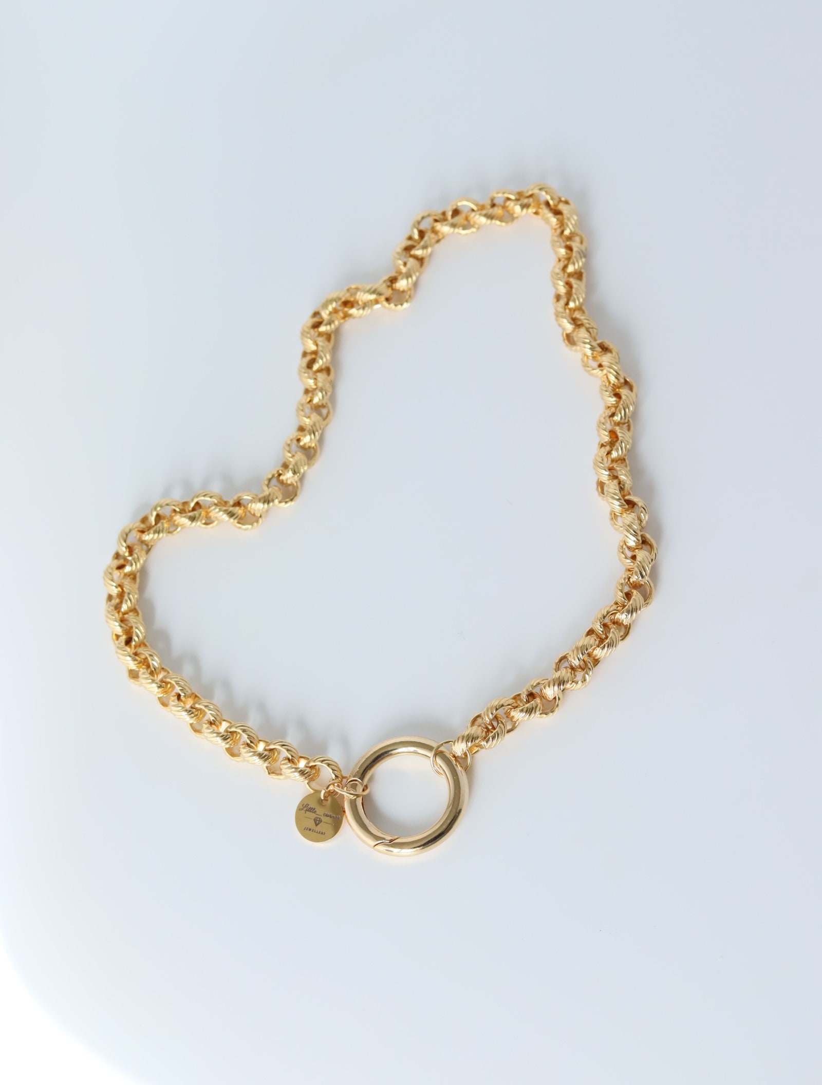 Collar nour para mujer dorado con oro fino de 18 quilates con Etsy