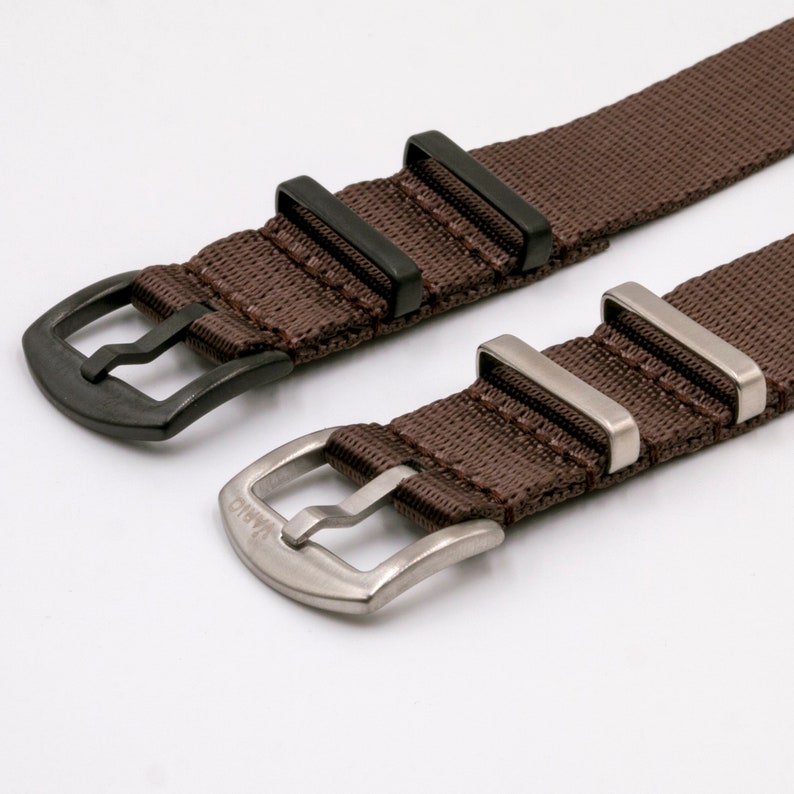 Espresso Brown Seat Belt Nato Strap 20mm-22mm-24mm