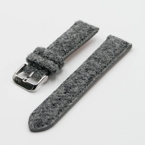 Harris Tweed Ash Grey Watch Strap (18mm-20mm-22mm)