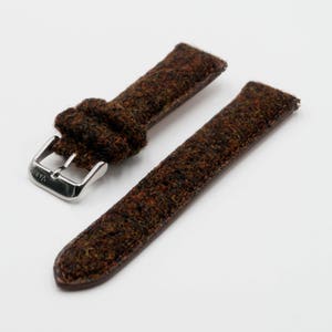 Harris Tweed Pecan Brown Watch Strap (18mm-20mm-22mm)