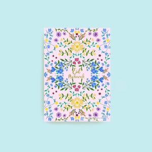 Pack of 4 - Floral Eid Mubarak Greeting Card