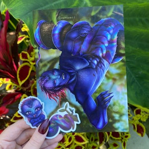 Sazaan Naga Holographic Print & Sticker