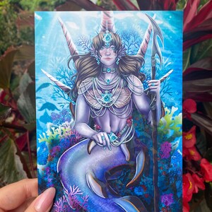 Queen Cleodora, Mermaid OC Holographic Print und Glitzer Sticker